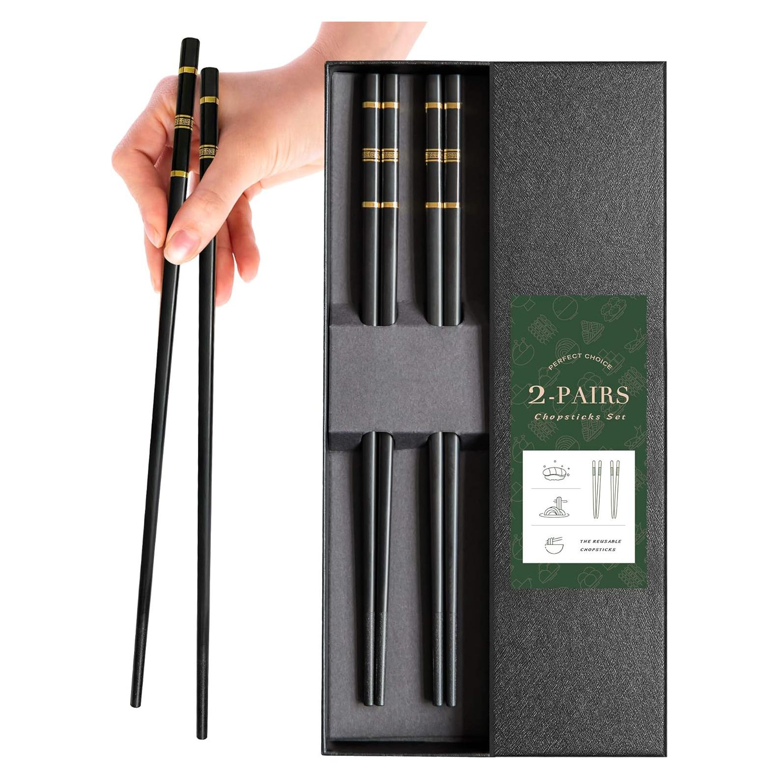 Palillos reutilizables de fibra de vidrio YUNDUOJIA 24 cm