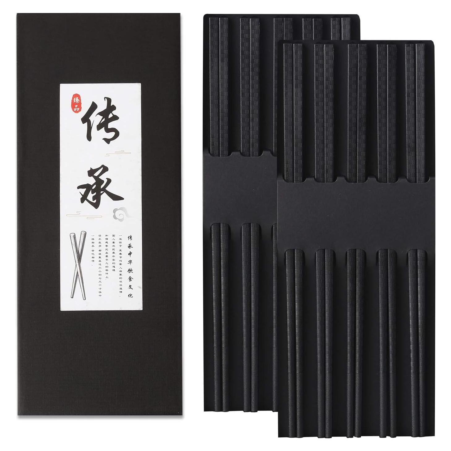 10 Pares de Palillos de Fibra de Vidrio Lusanville 24 cm