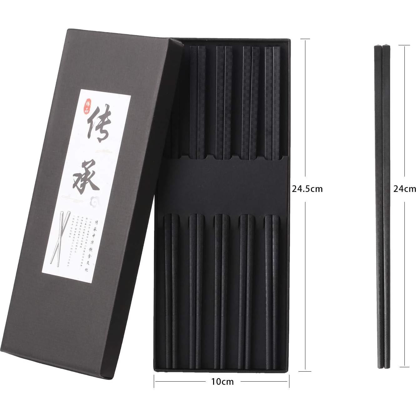 10 Pares de Palillos de Fibra de Vidrio Lusanville 24 cm