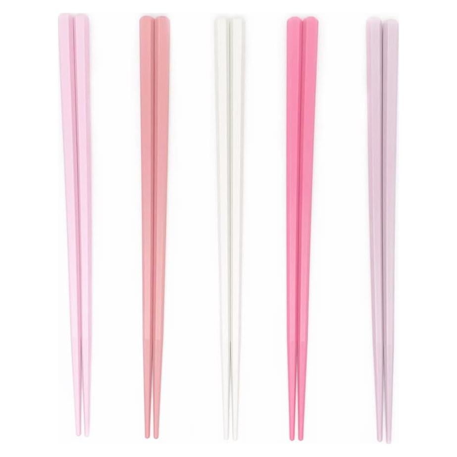 5 Pares de Palillos Reutilizables Koolemon 24 cm Antideslizantes