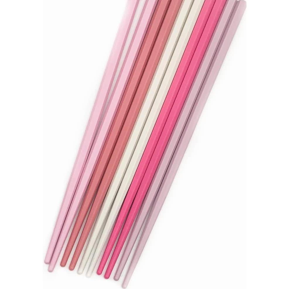 5 Pares de Palillos Reutilizables Koolemon 24 cm Antideslizantes