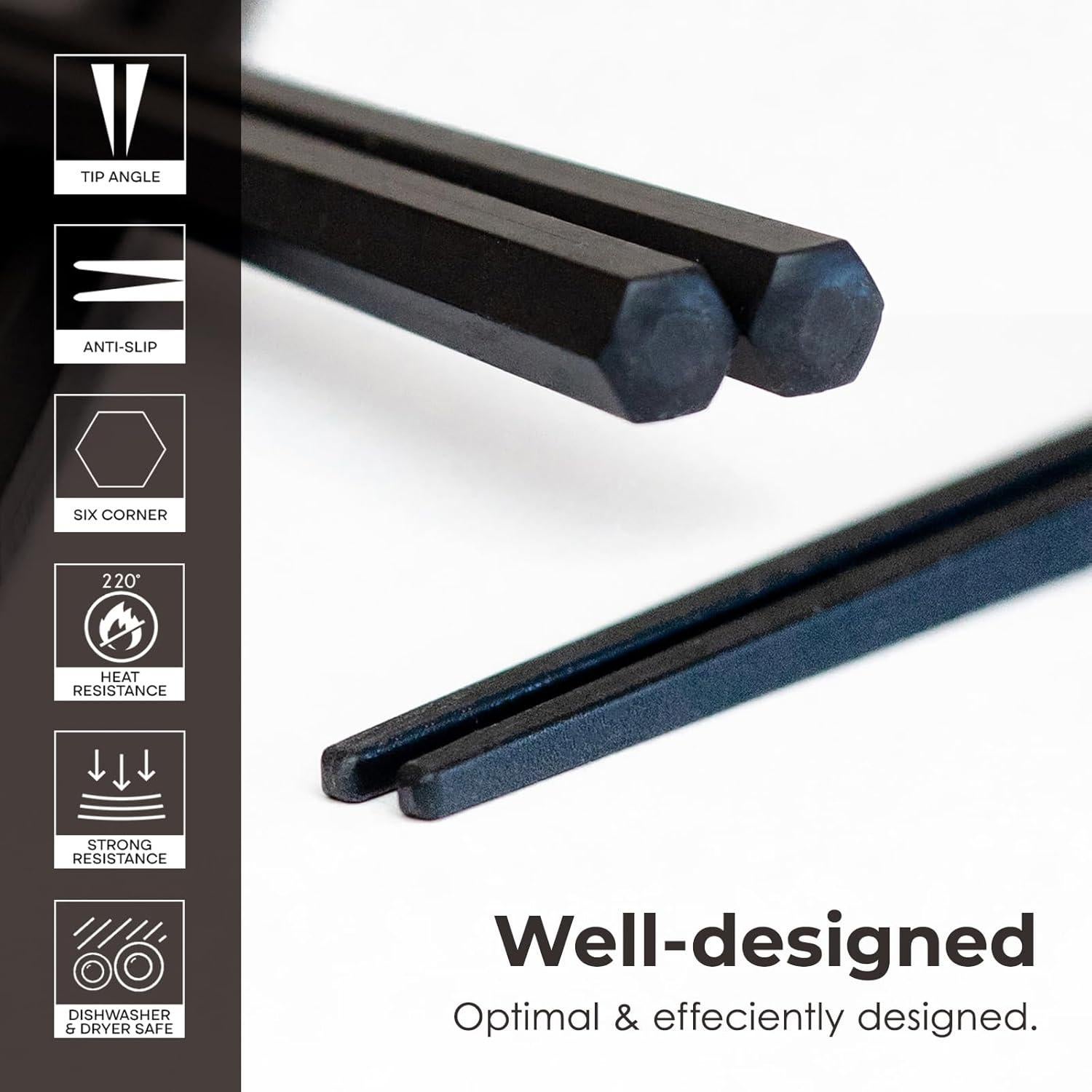 Palillos de Resina Himawaridou 23 cm Hechos en Japón