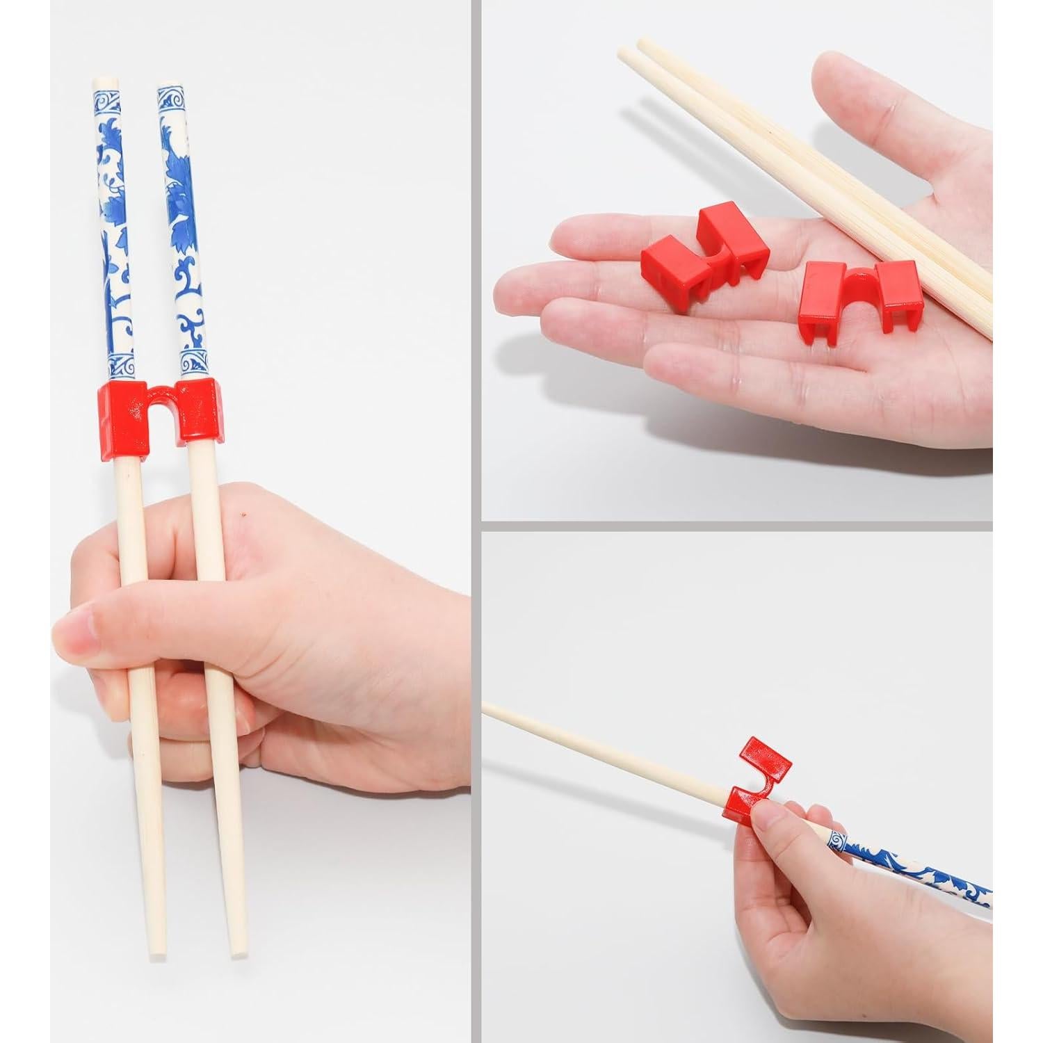 Juego de 5 Palillos de Entrenamiento Pocoxll Rojo