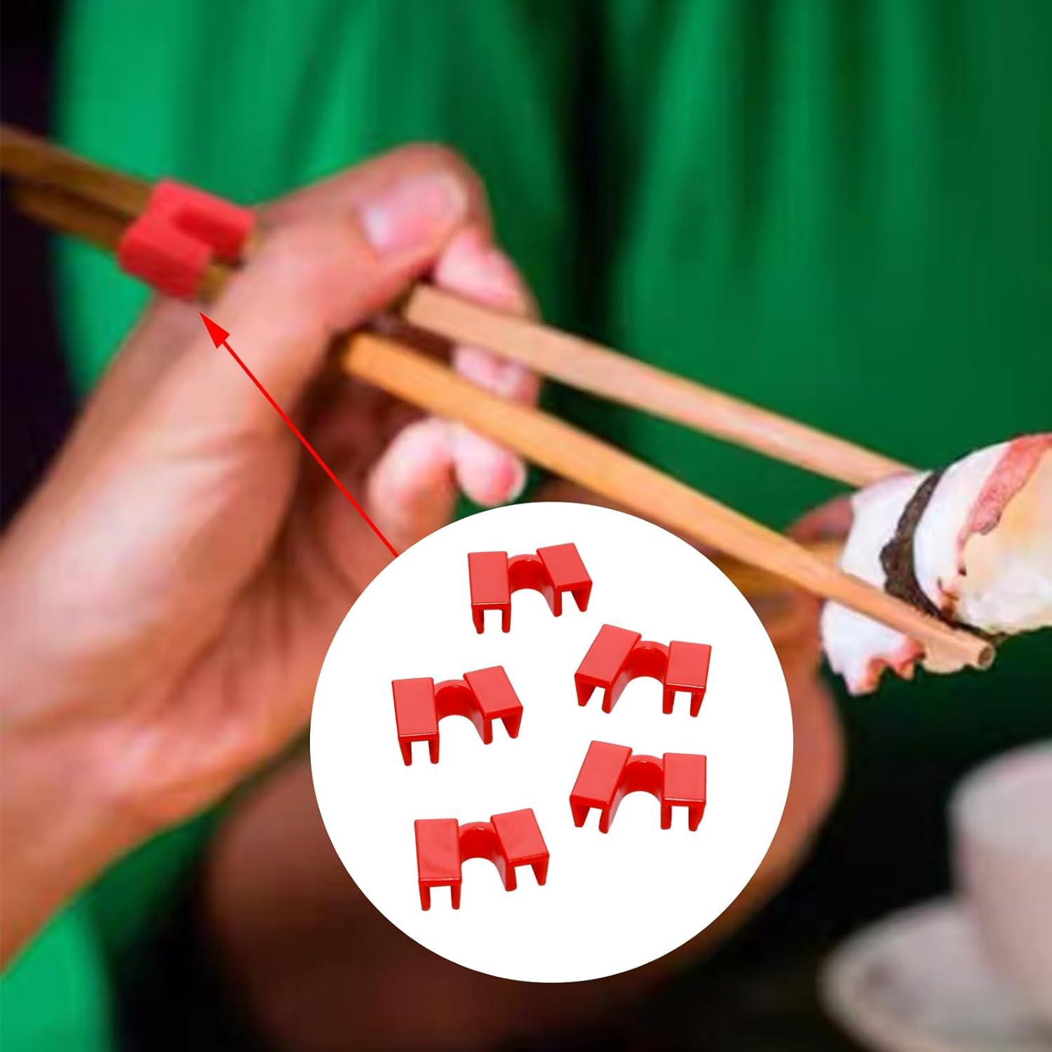 Juego de 5 Palillos de Entrenamiento Pocoxll Rojo