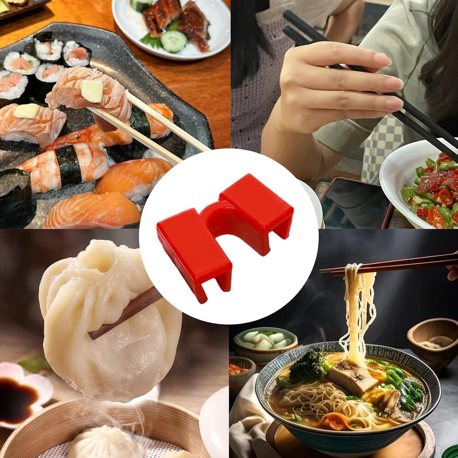 Juego de 5 Palillos de Entrenamiento Pocoxll Rojo