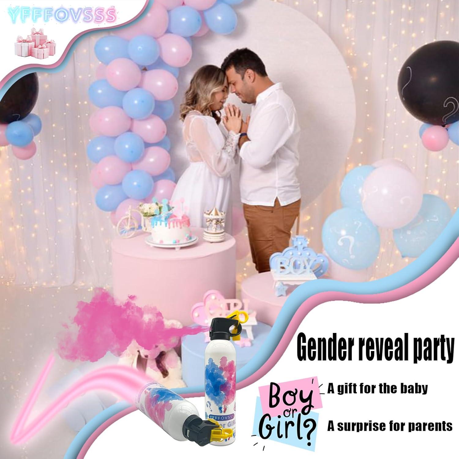 Extintor Revelación de Género YFFFOVSSS Rosa Grande 2 Paquetes