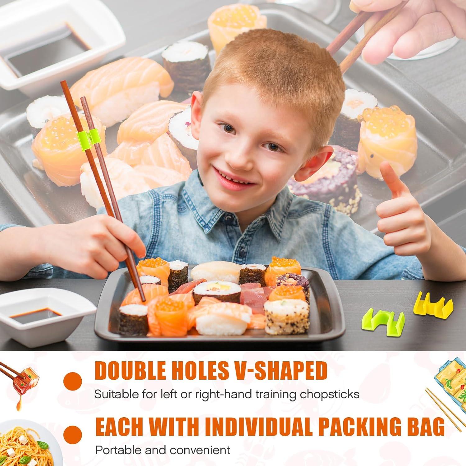 200 Ayudantes de Palillos Reutilizables Suttmin Multicolor