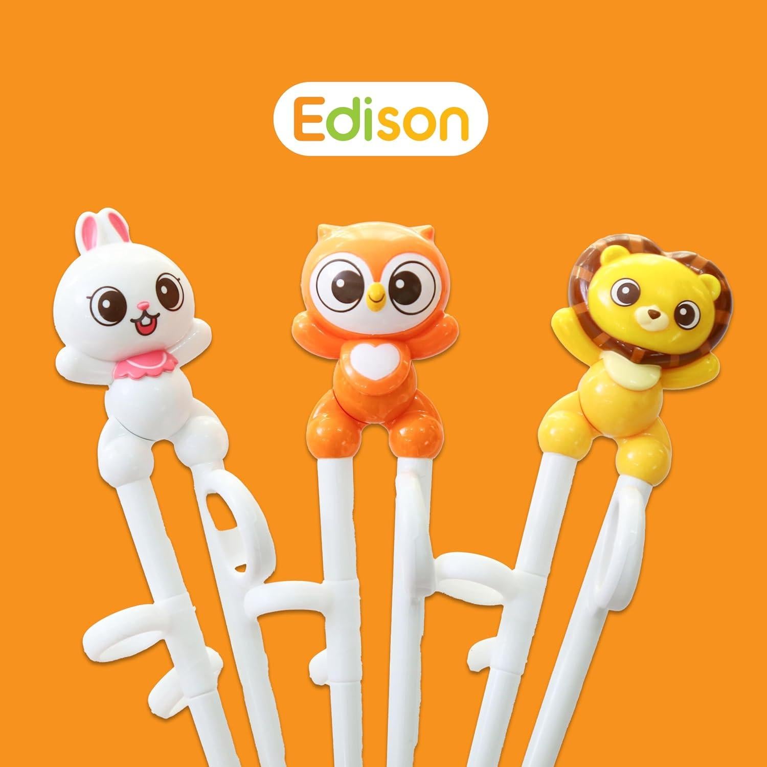 Palillos de Entrenamiento Conejito Blanco Edison 18 cm