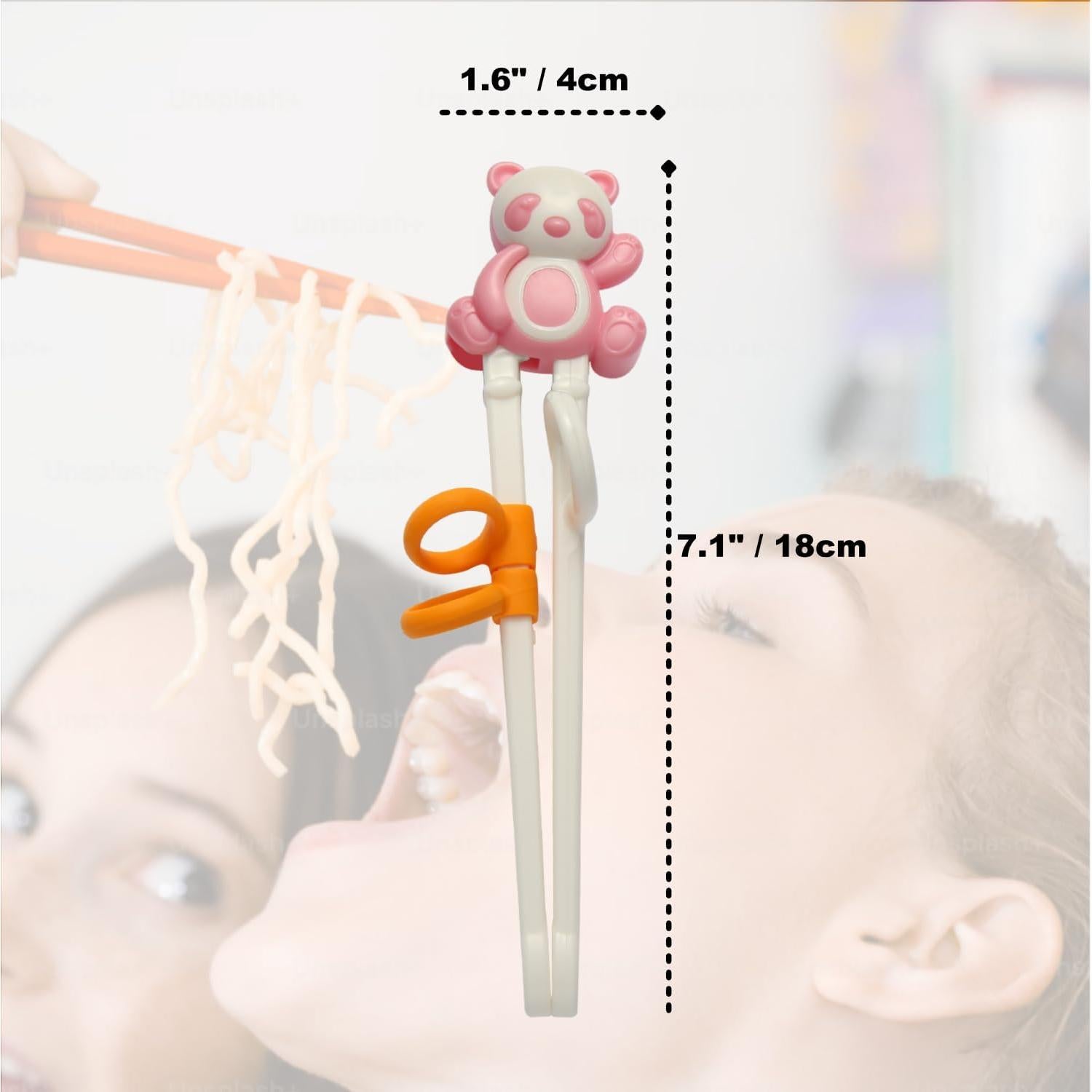 Juego de Palillos Panda para Niños ChaLeeMoo 3 Piezas