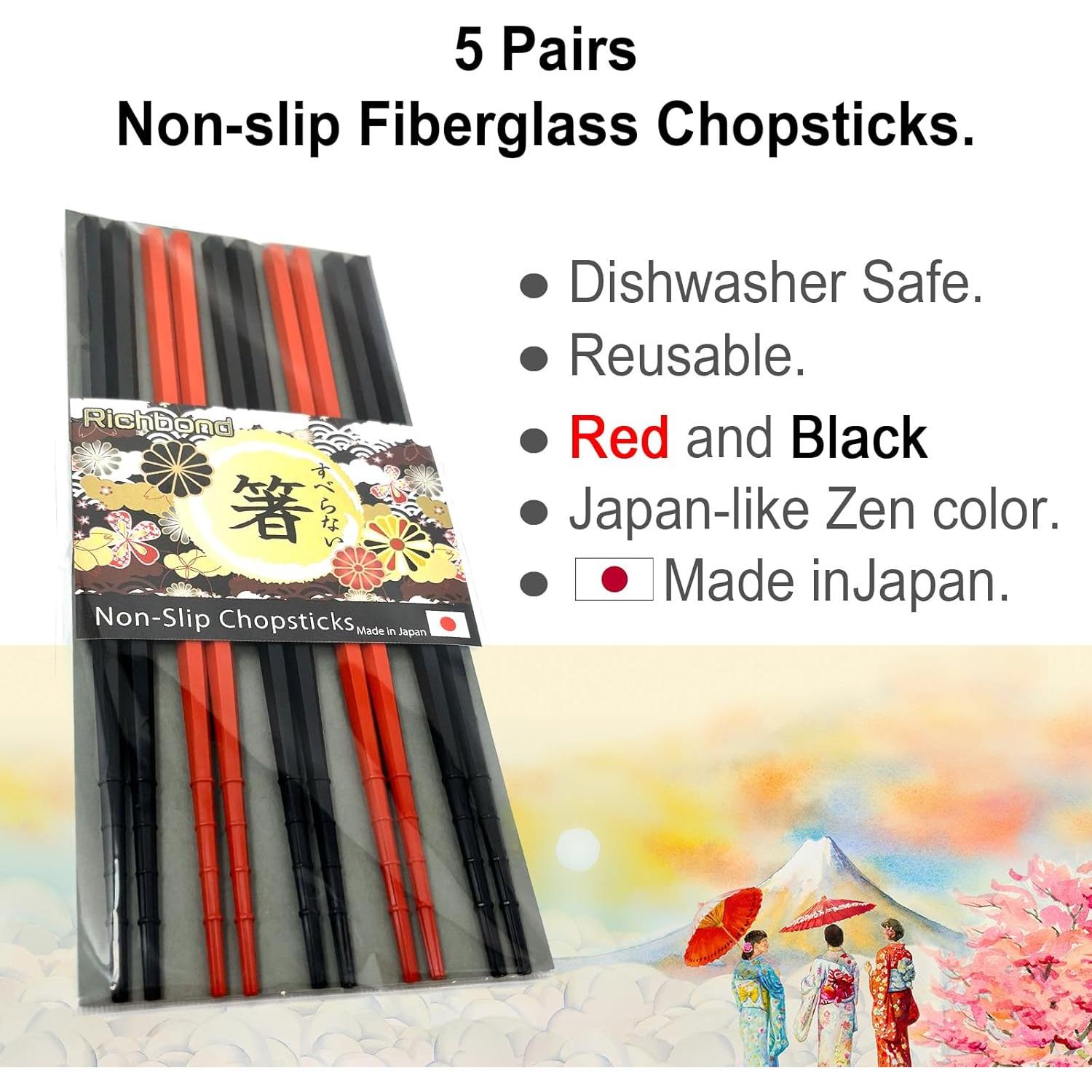 Palillos Antideslizantes de Fibra de Vidrio Richbond - Set 5 pares