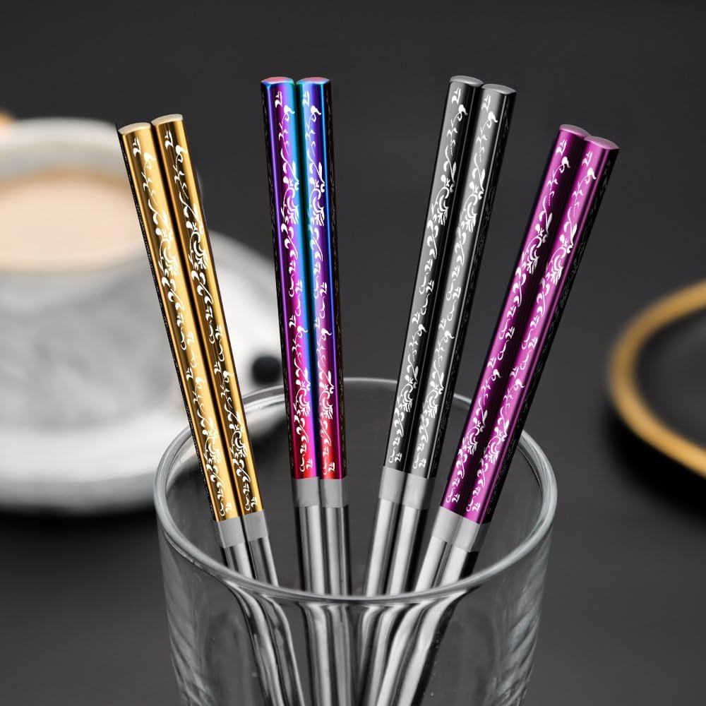 Palillos de Acero Inoxidable HMM 23.5 cm Antideslizantes 2P