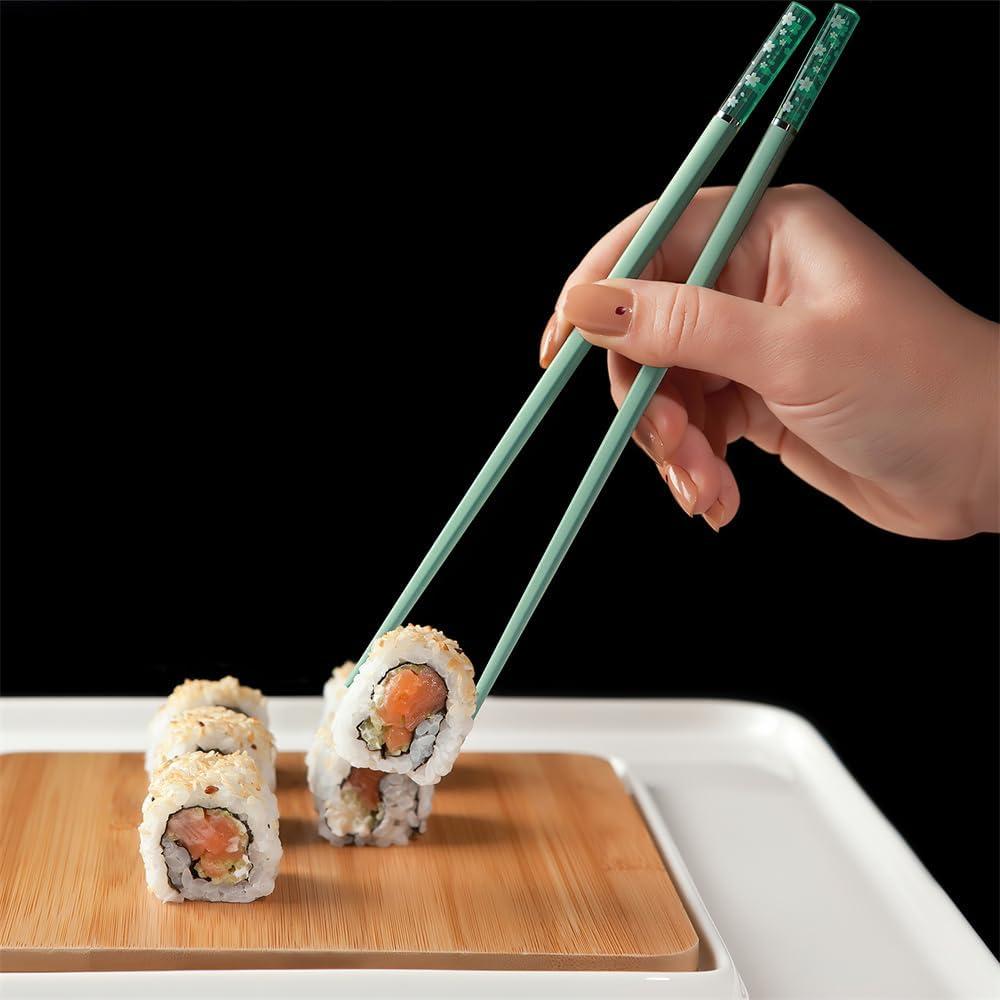 Palillos Reutilizables AYFDISHS 24 cm Antideslizantes Multicolor