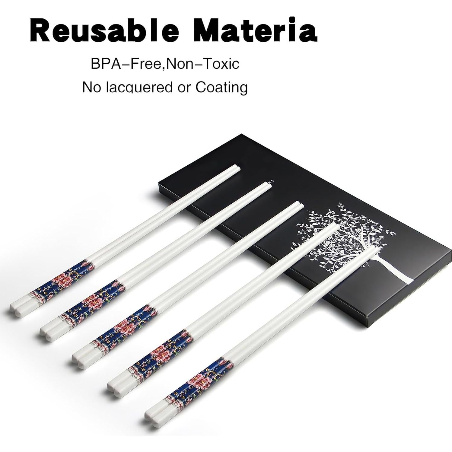 Palillos Reutilizables IQCWOOD Cerámica 24 cm Estilo Clásico