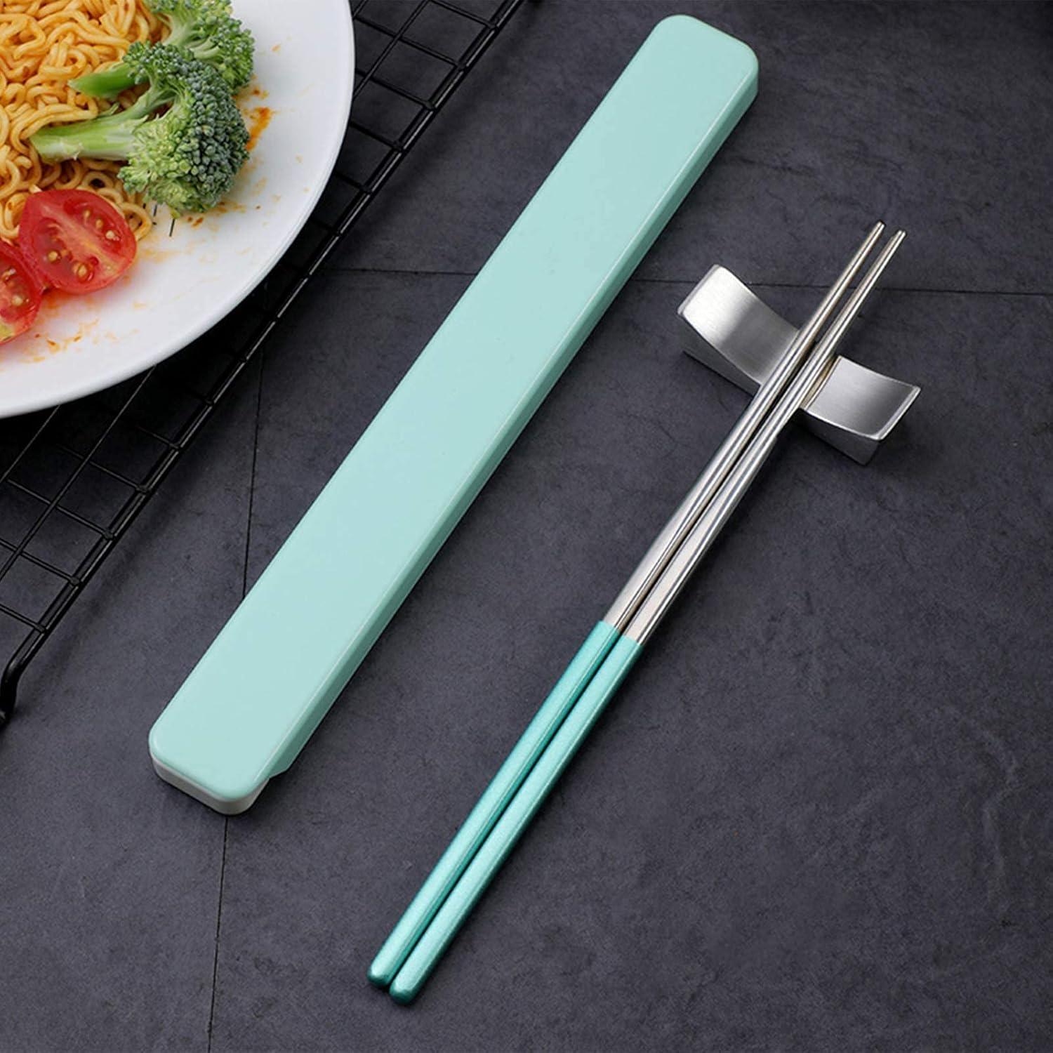 Palillos Reutilizables de Acero Inoxidable GTIEDIK 22,86 cm