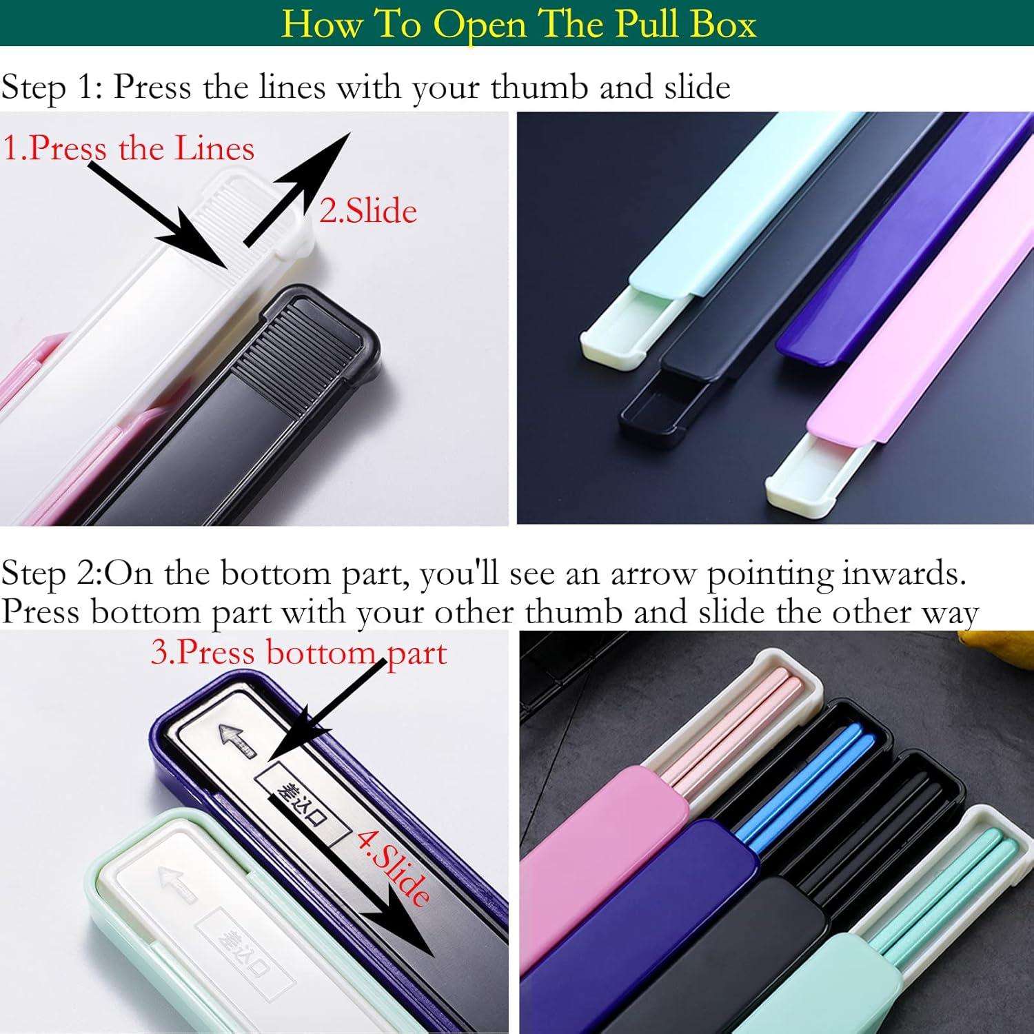 Palillos Reutilizables de Acero Inoxidable GTIEDIK 22,86 cm