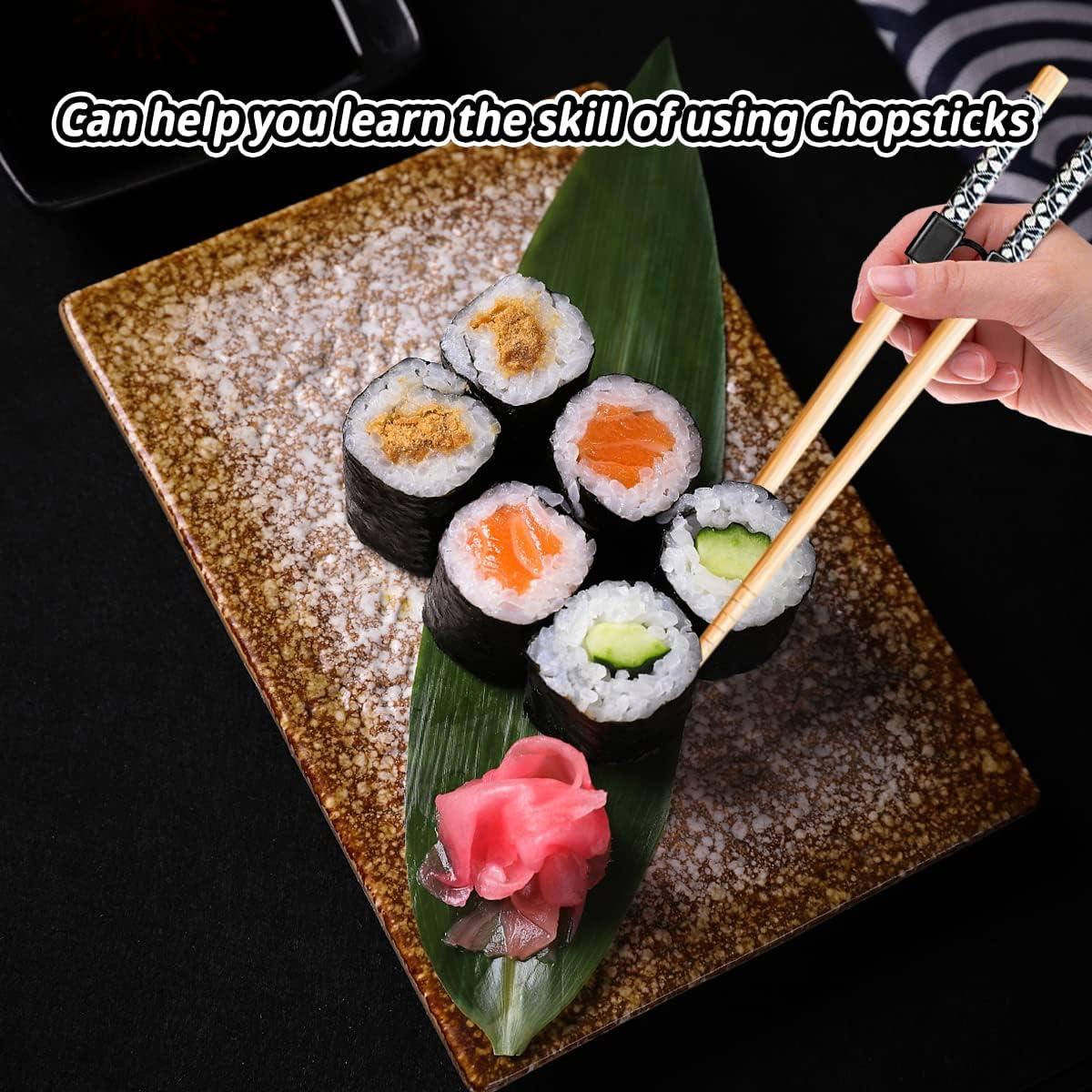 Set 7 Palillos Reutilizables Bambú LYART 22.5 cm Antideslizantes