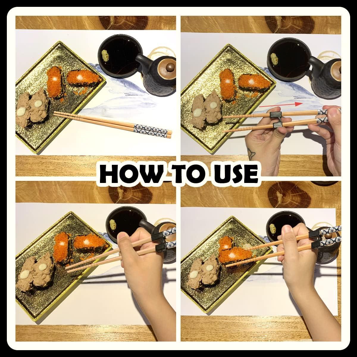 Set 7 Palillos Reutilizables Bambú LYART 22.5 cm Antideslizantes