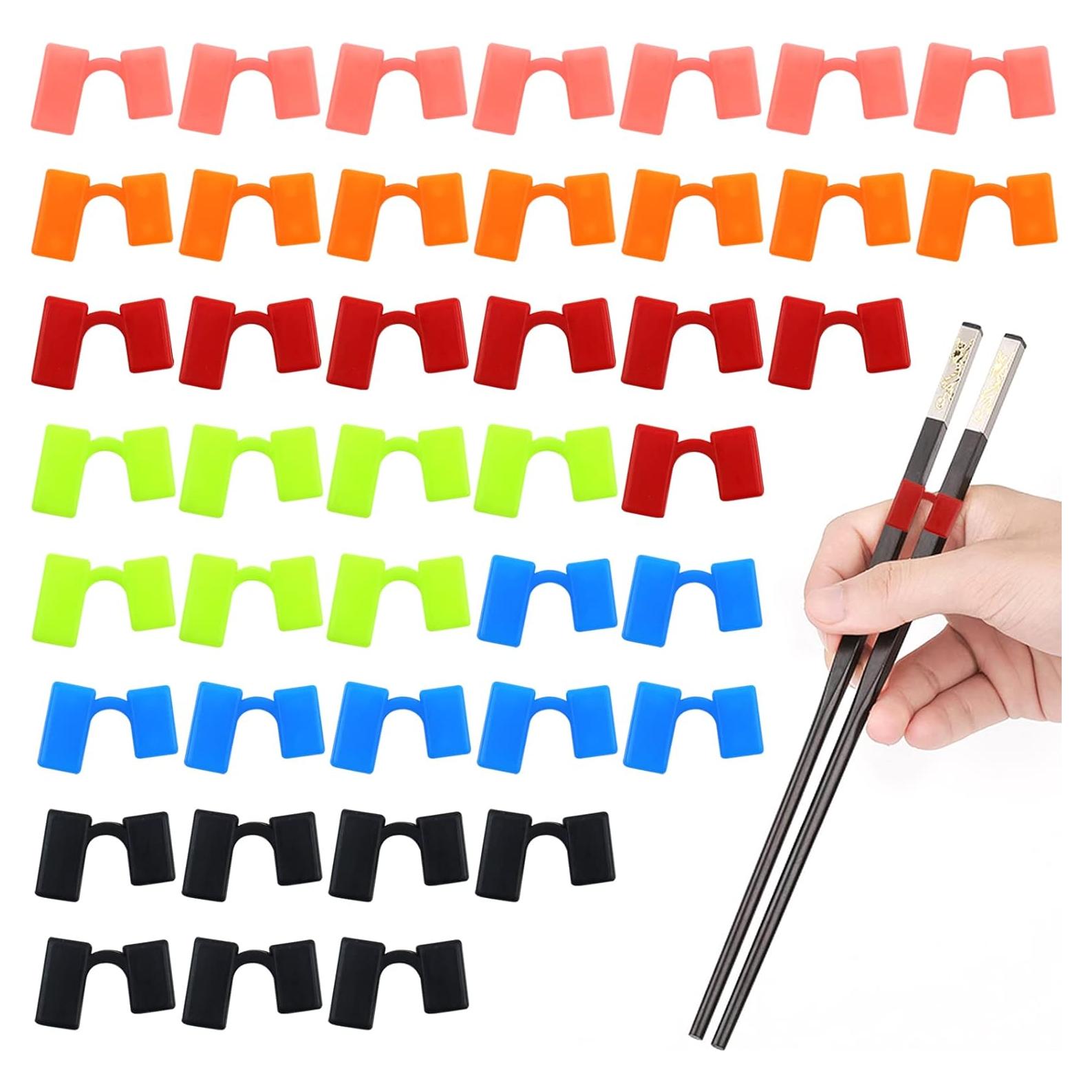 42 Piezas Ayudantes de Palillos Reutilizables Aswewamt