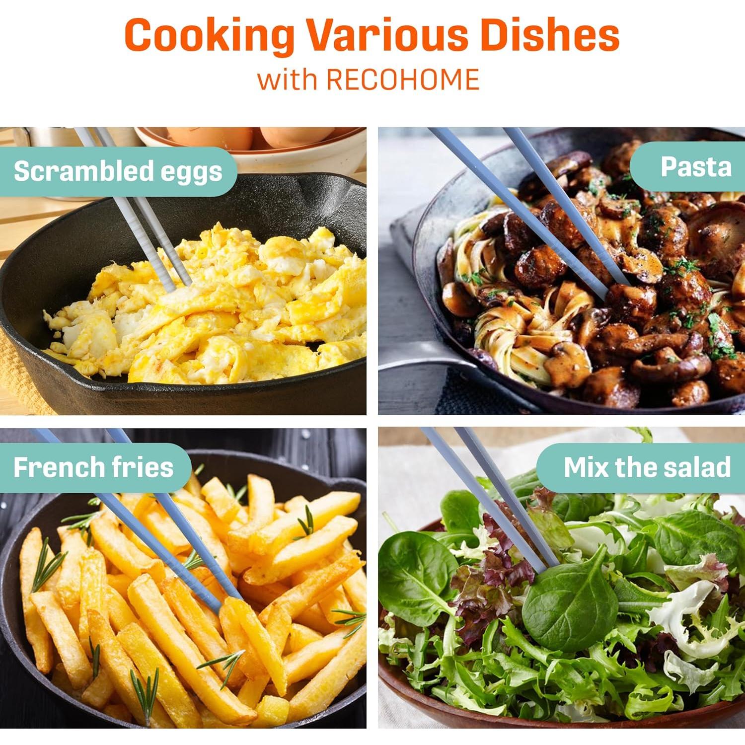 Palillos de Silicona Reutilizables Koryo 30,5 cm Juego 3 Colores