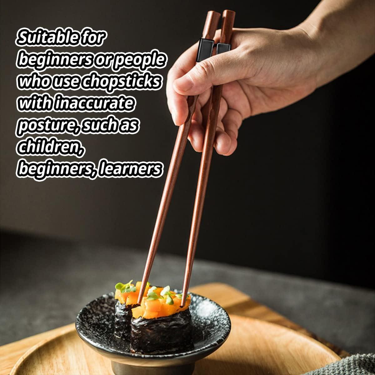 5 Pares de Palillos Reutilizables de Entrenamiento Tortuga Rosa