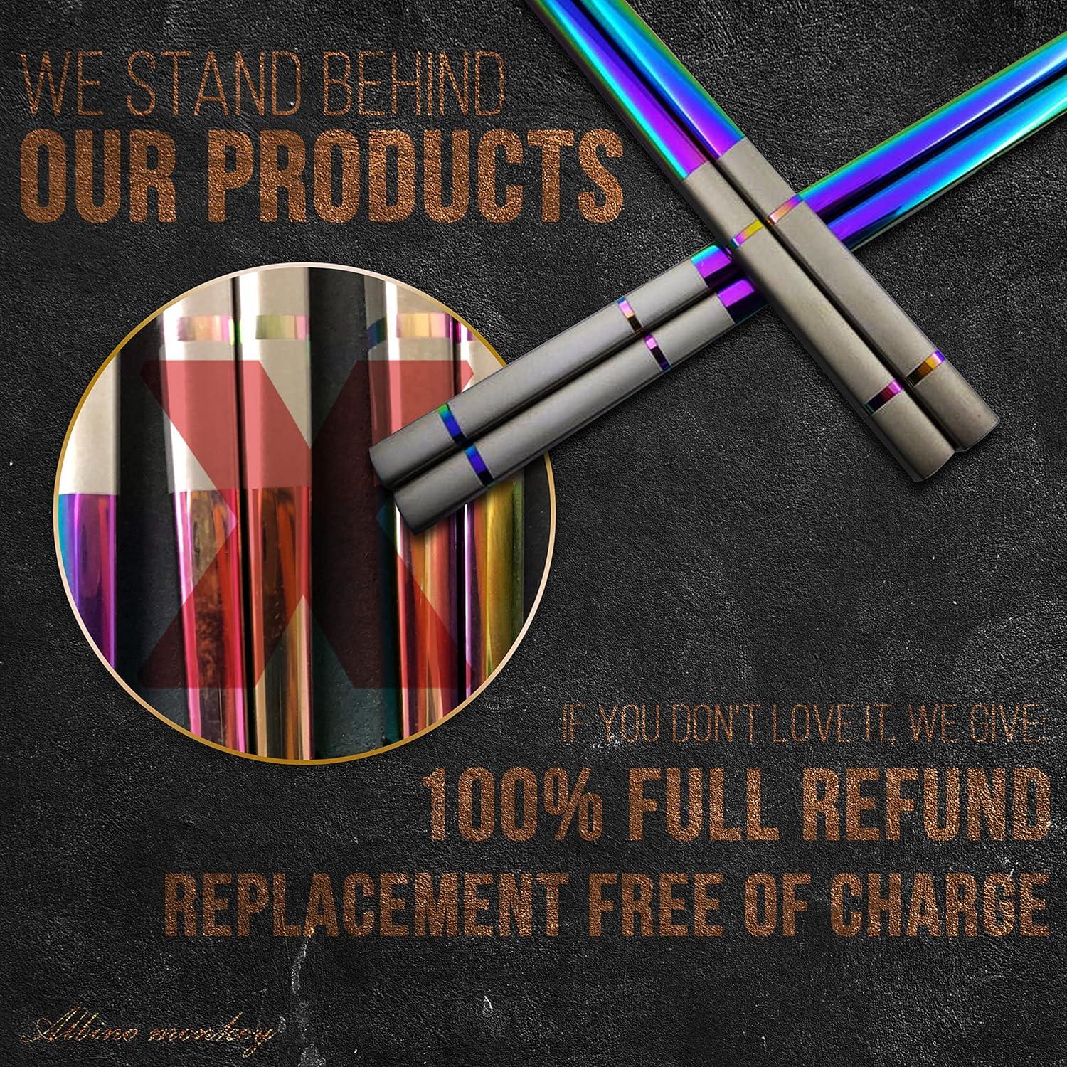 Palillos Reutilizables Albino Monkey - 5 Pares 22,86 cm