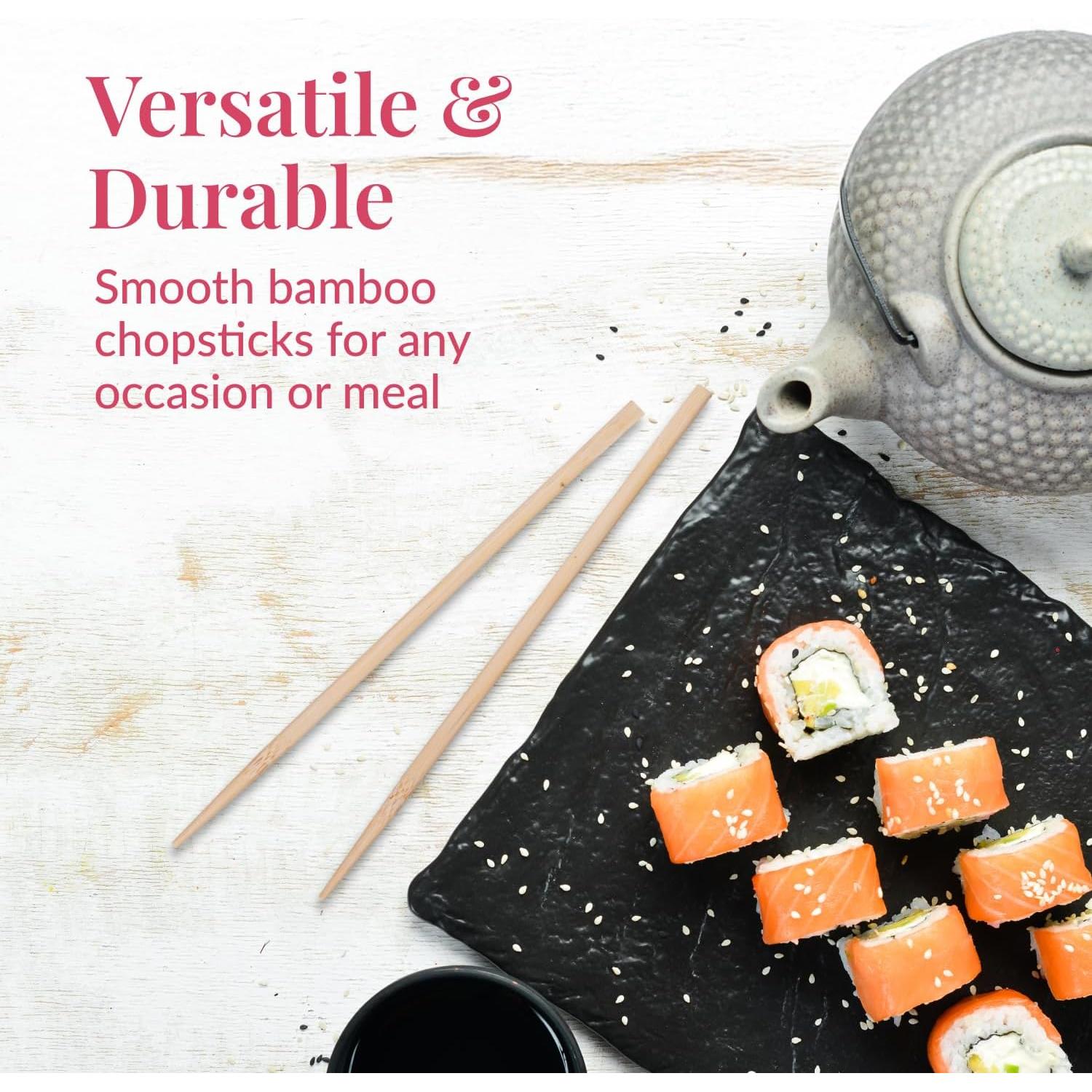 Palillos de Madera Desechables Prestee 20,32 cm - 50 Pares