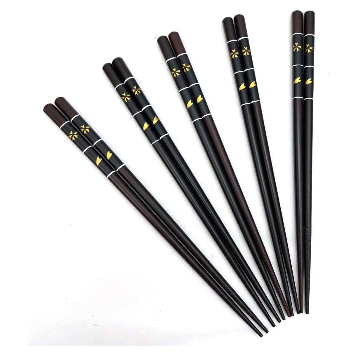 Palillos de Bambú Reutilizables JapanBargain 22.5 cm 5 Pares