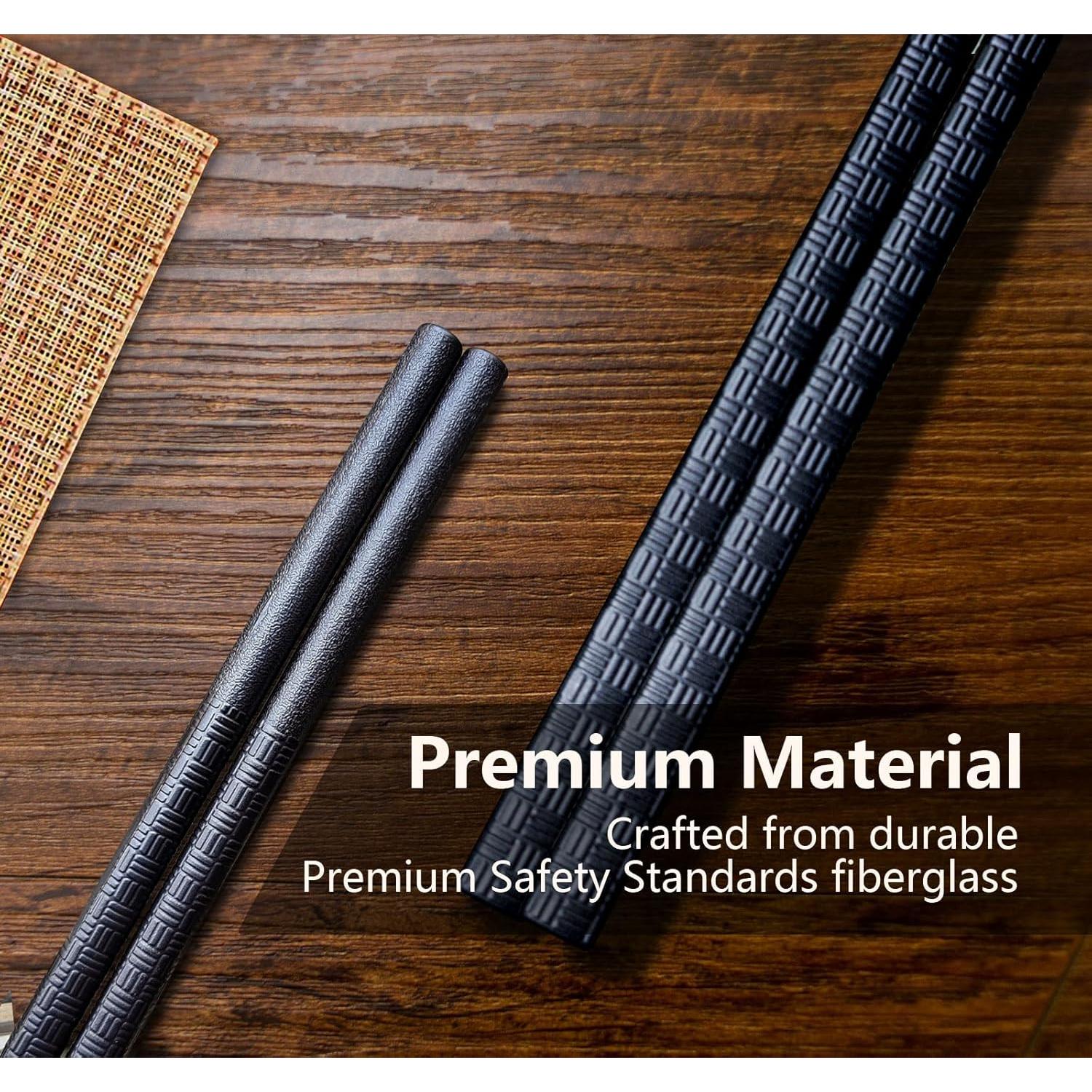 Palillos Reutilizables VINKELON 5 Pares Antideslizantes