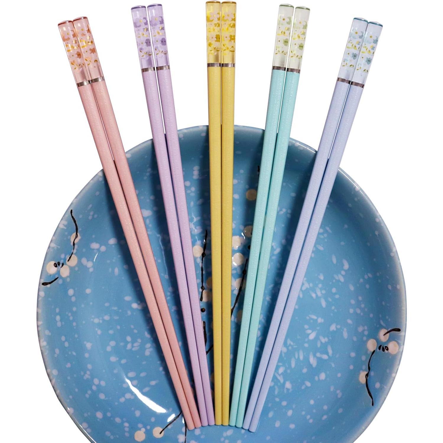 5 Pares de Palillos de Fibra de Vidrio Helerkol 24,38 cm