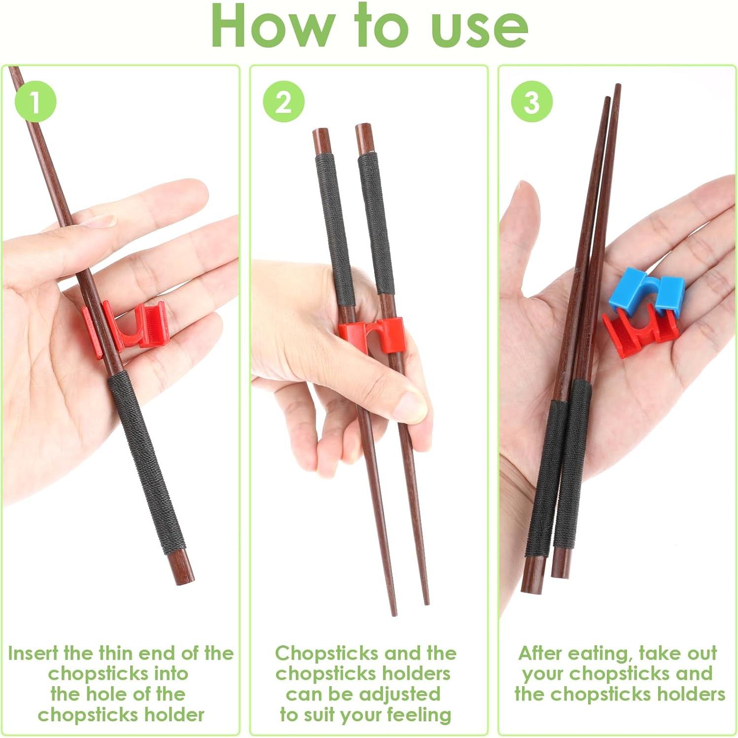 Ayudantes de Palillos Reutilizables Mabor 5 Pcs Coloridos