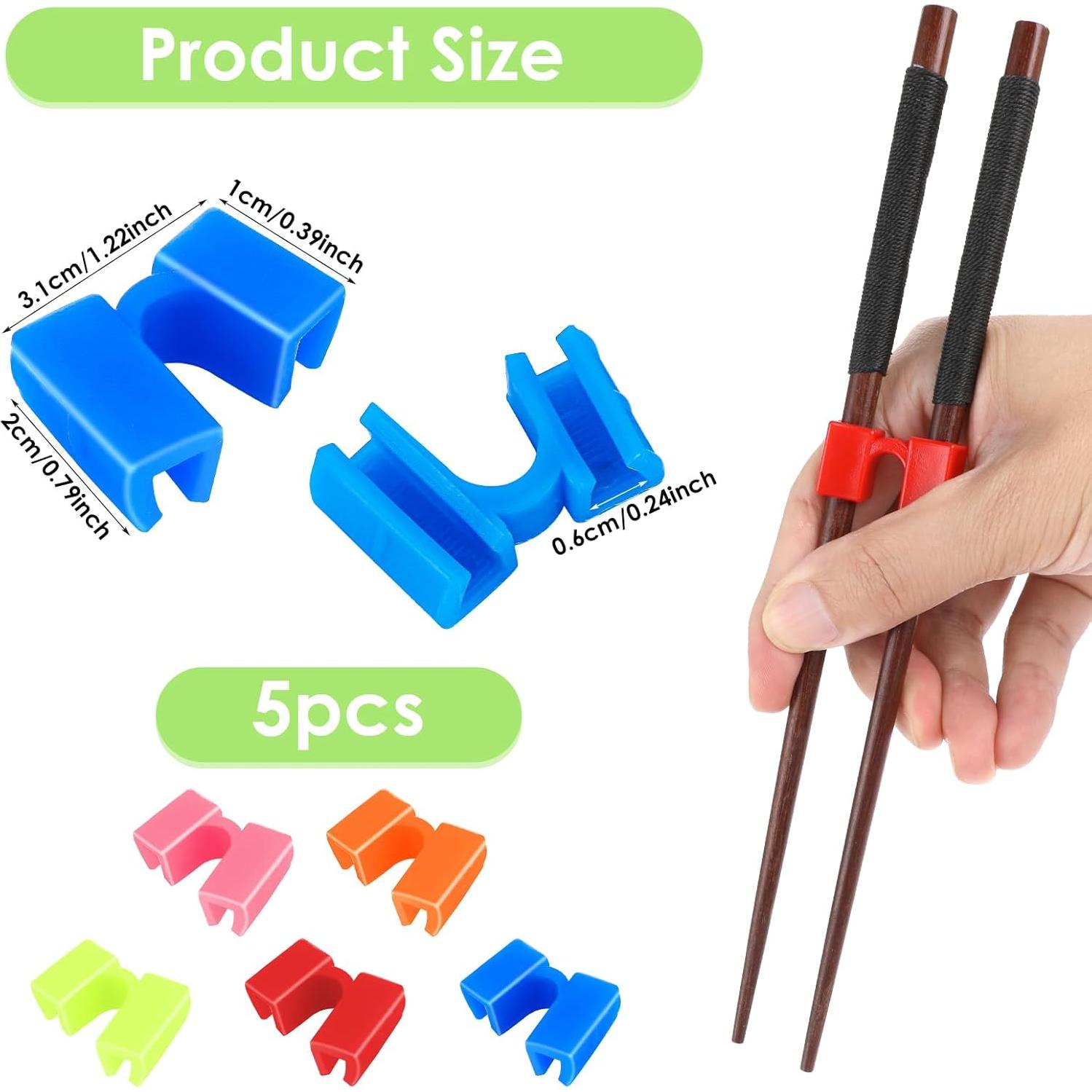 Ayudantes de Palillos Reutilizables Mabor 5 Pcs Coloridos