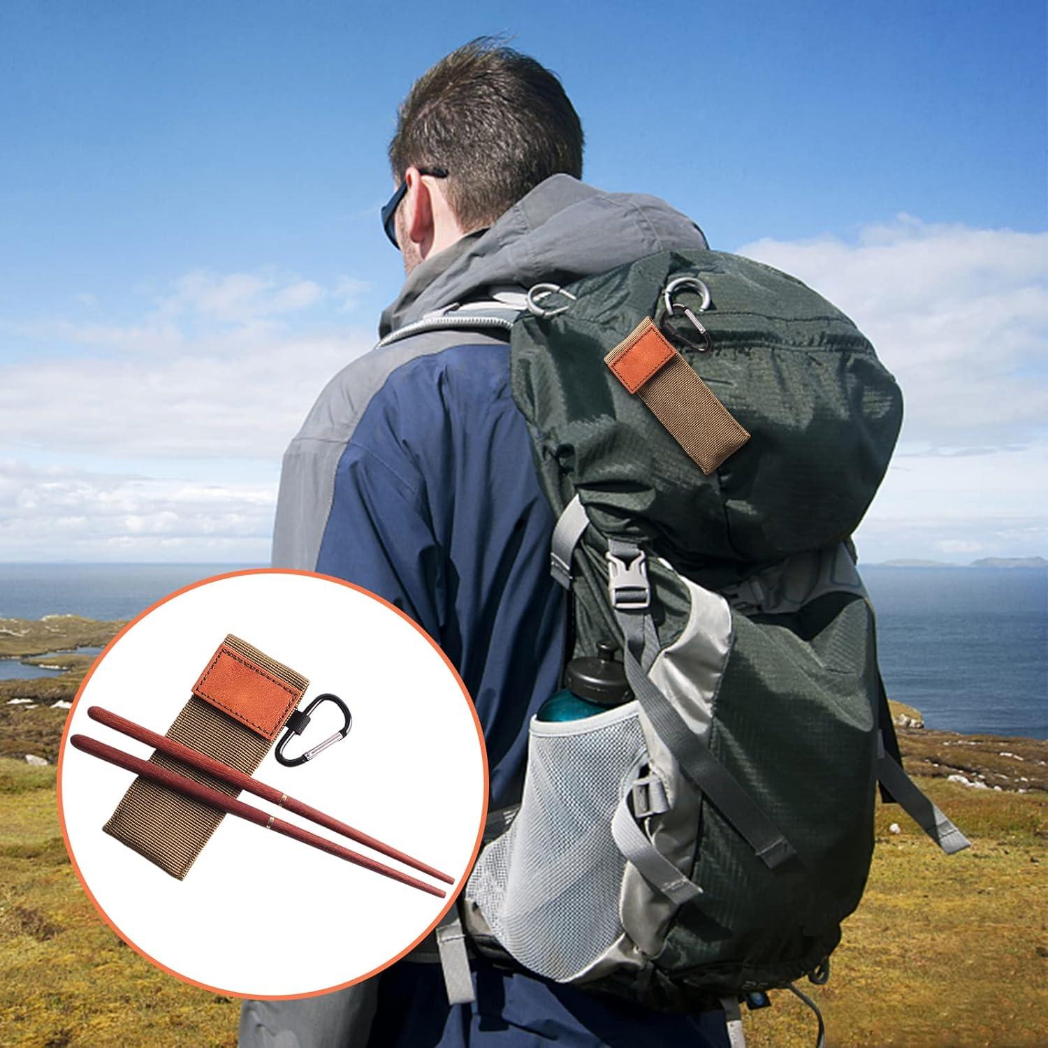 Juego de Palillos Plegables Menolana - Madera Rosa 21 cm