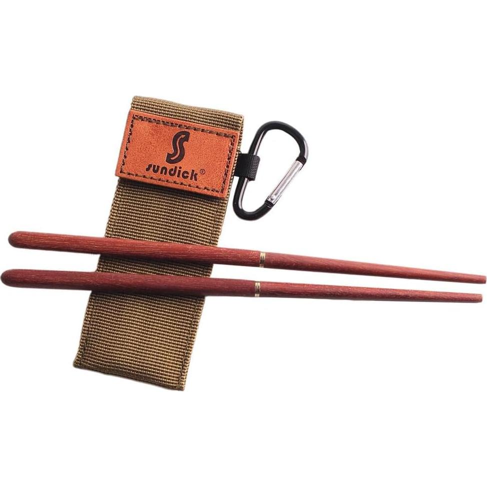 Juego de Palillos Plegables Menolana - Madera Rosa 21 cm