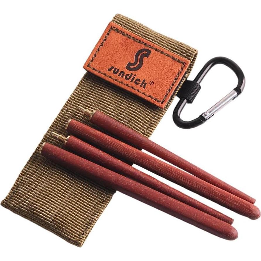 Juego de Palillos Plegables Menolana - Madera Rosa 21 cm