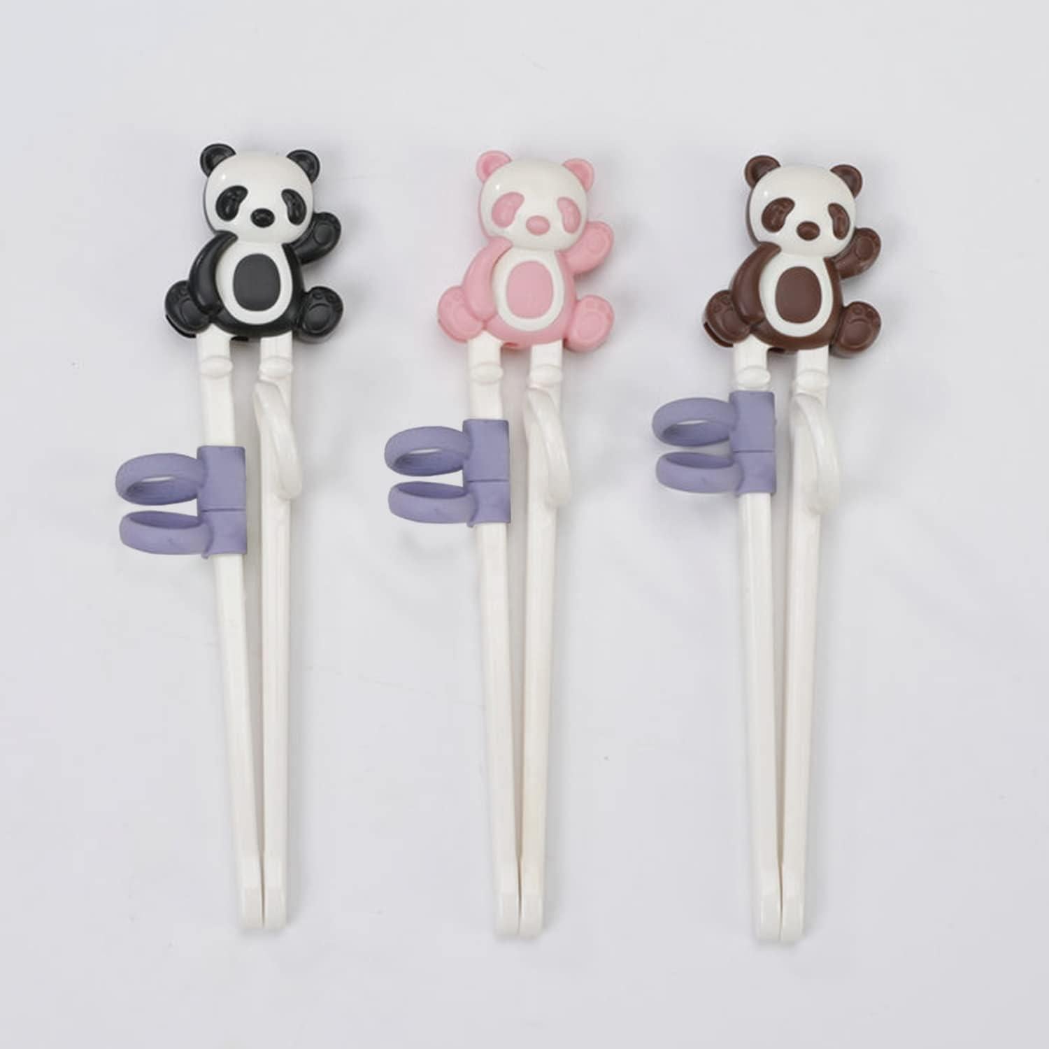 Palillos de Entrenamiento Panda 3 Pares para Niños Reutilizables