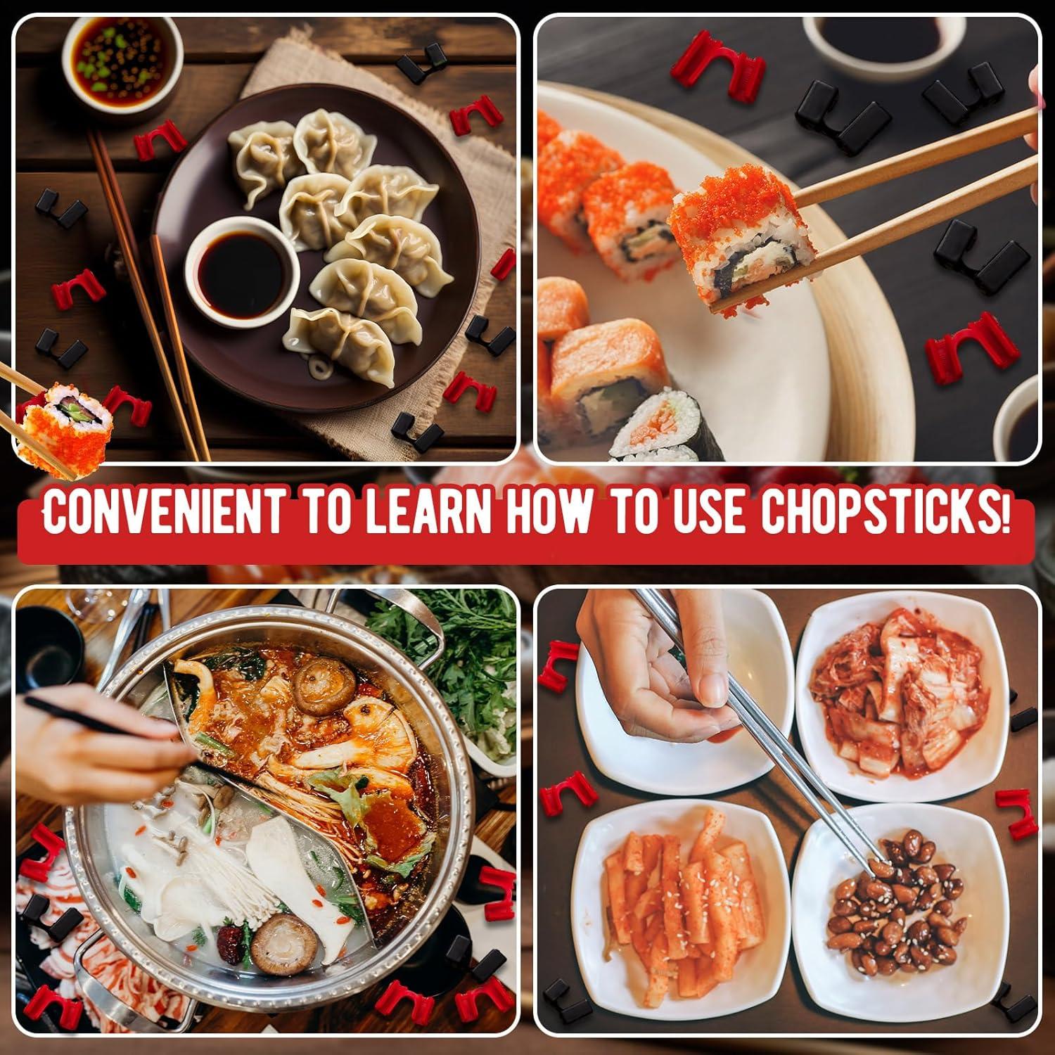 200 Ayudantes de Palillos Reutilizables Suttmin Multicolor