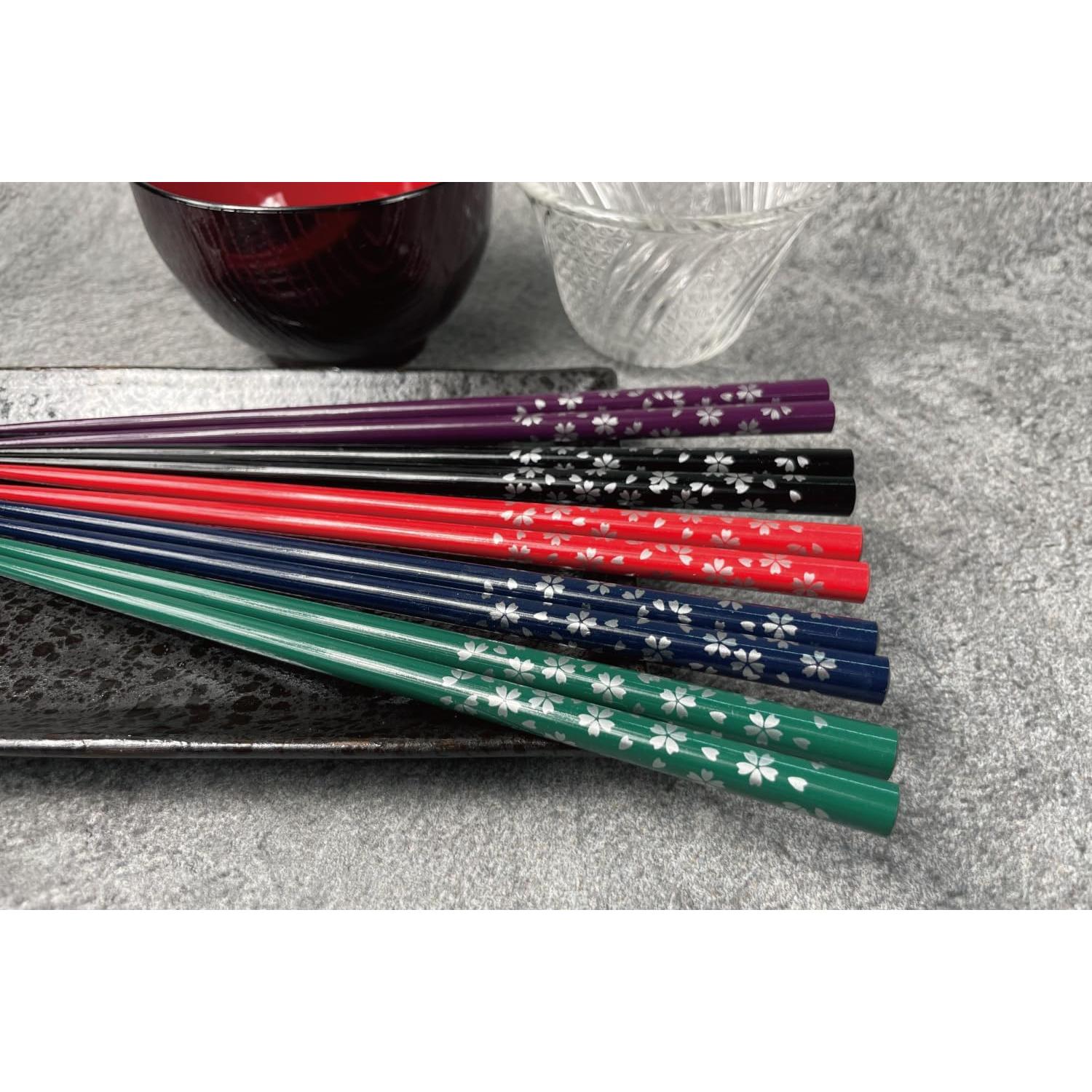 Juego de Palillos Japoneses Premium Terra MK020 - 5 Pares de Madera