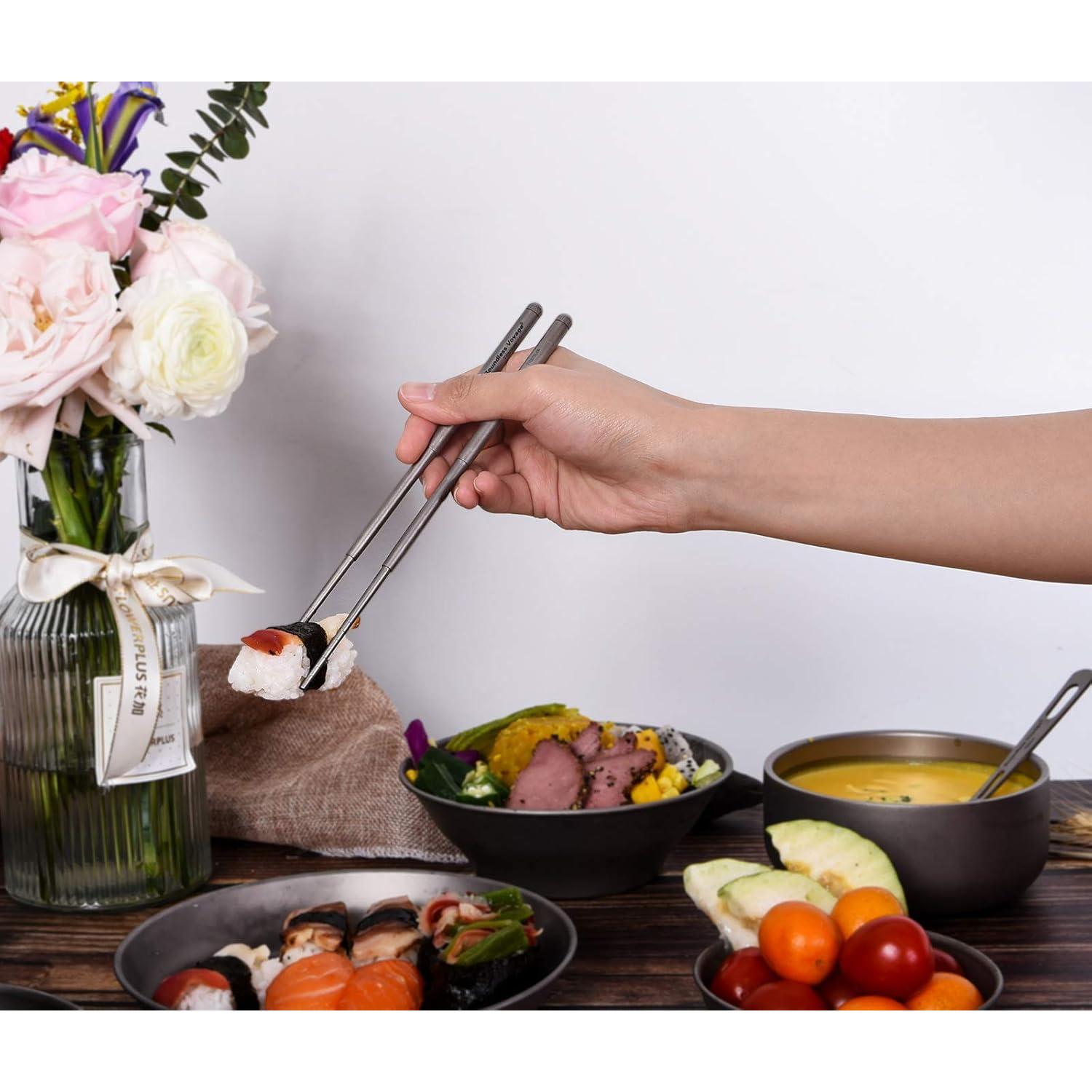 Palillos Telescópicos de Titanio Boundless Voyage Ti1004T 19.8cm