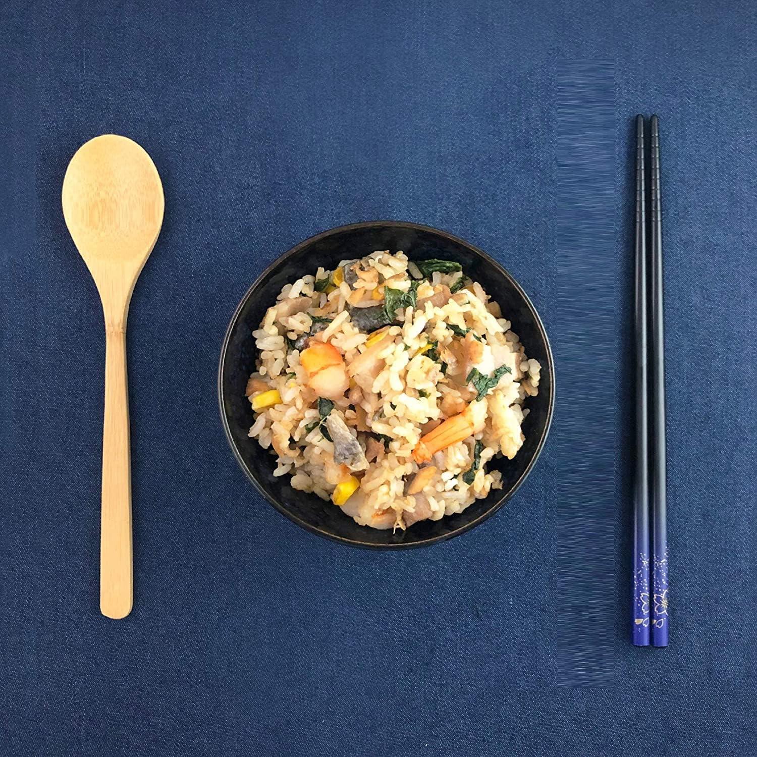 Palillos de Bambú JapanBargain con Estuche Reutilizable 23cm