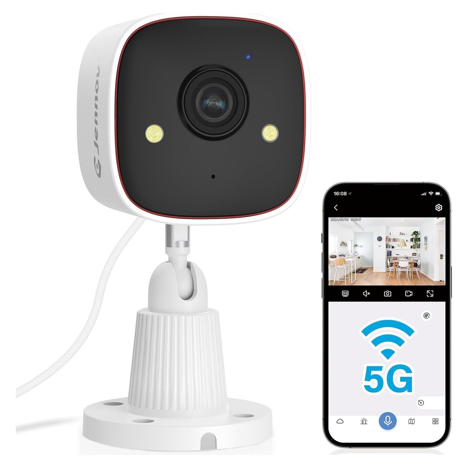 Cámara de Seguridad Jennov A31 2K HD WiFi IP66 Interior/Exterior