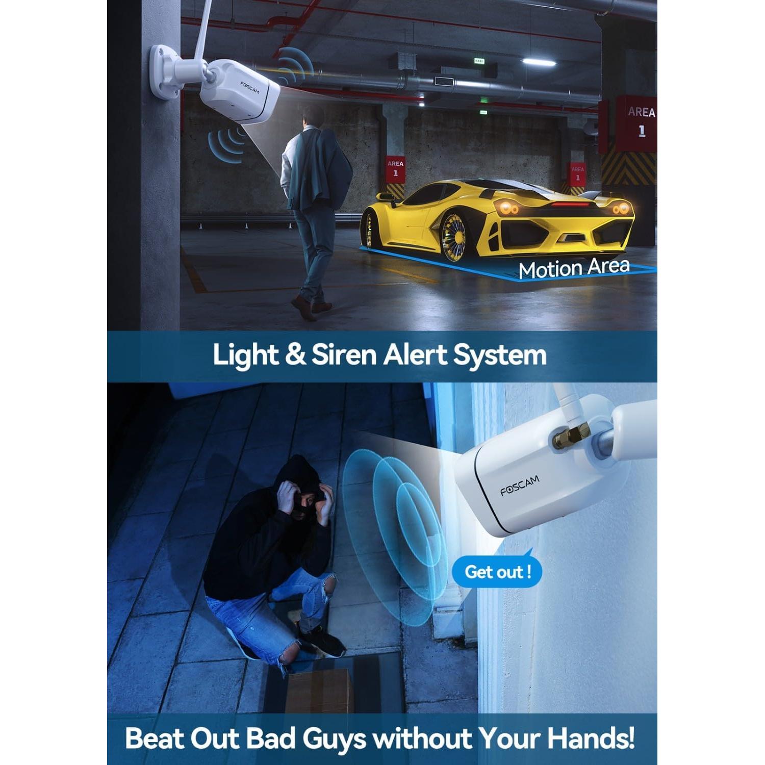 Cámara de Seguridad FOSCAM V5P 5MP WiFi Doble Banda IP66