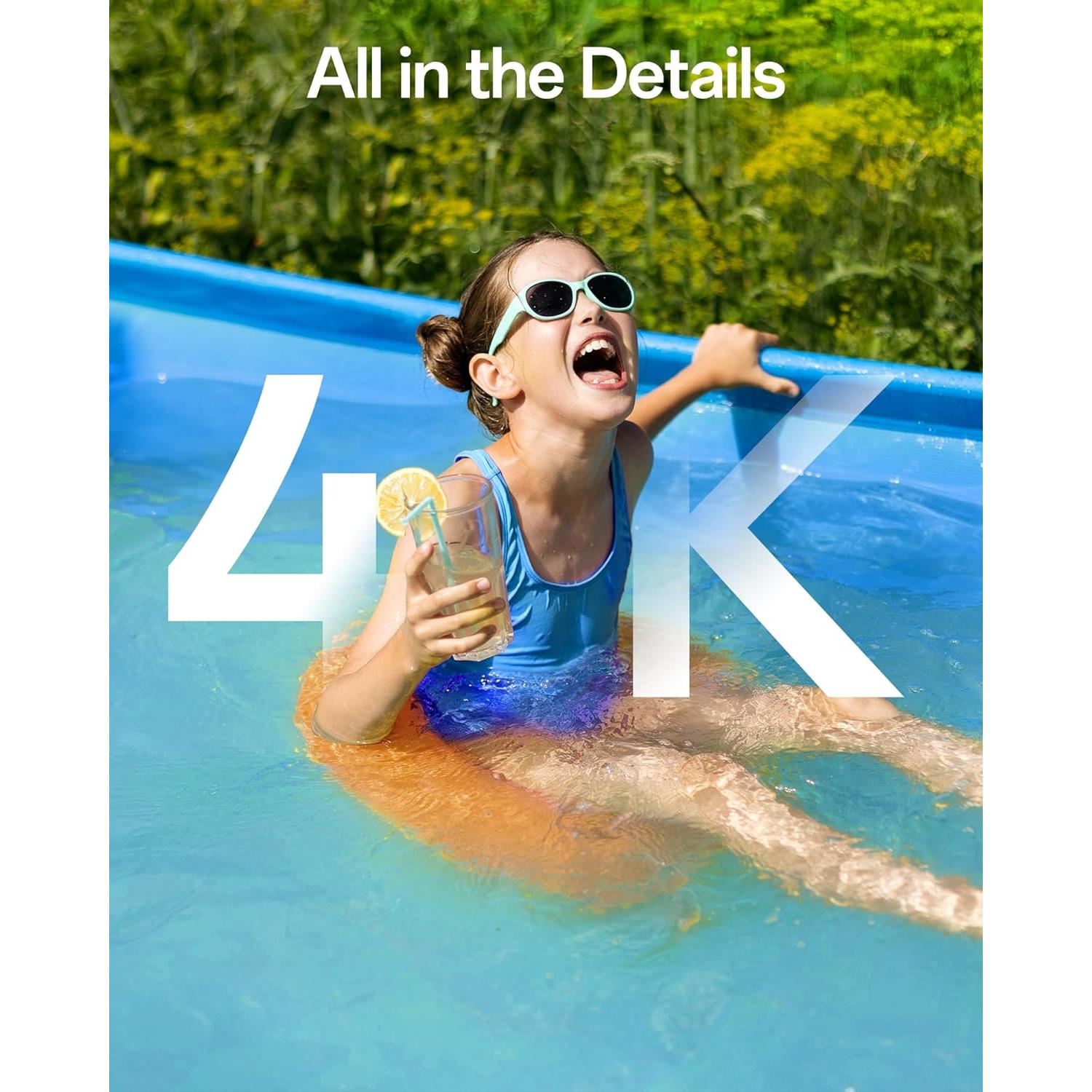 Cámara de Seguridad FOSCAM 4K Inalámbrica para Exterior AI