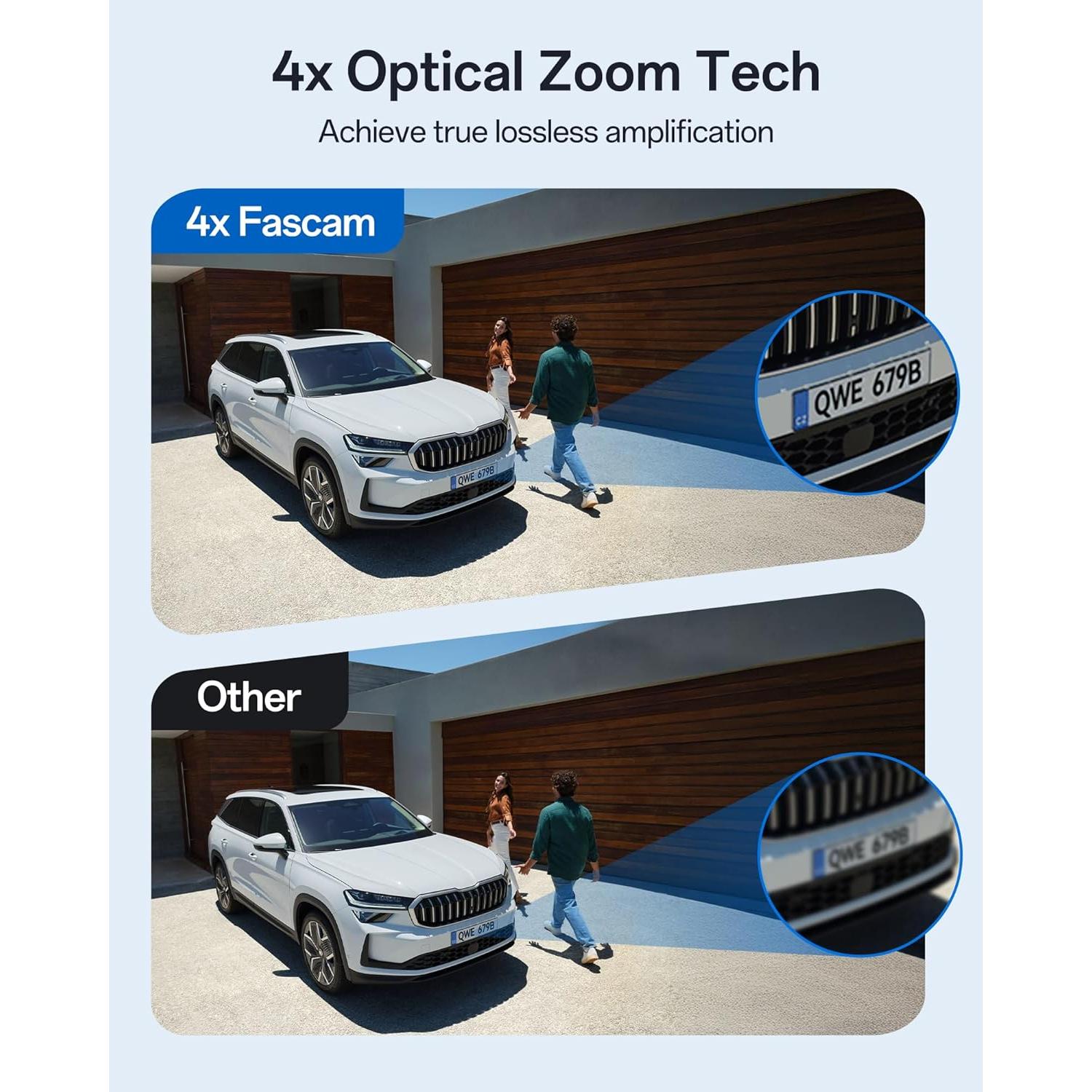 Cámara de Seguridad FOSCAM 4K Inalámbrica para Exterior AI