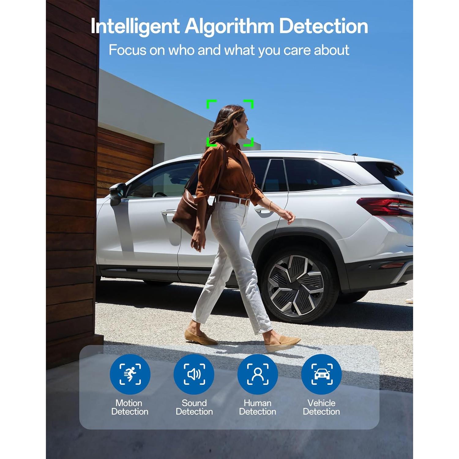 Cámara de Seguridad FOSCAM 4K Inalámbrica para Exterior AI
