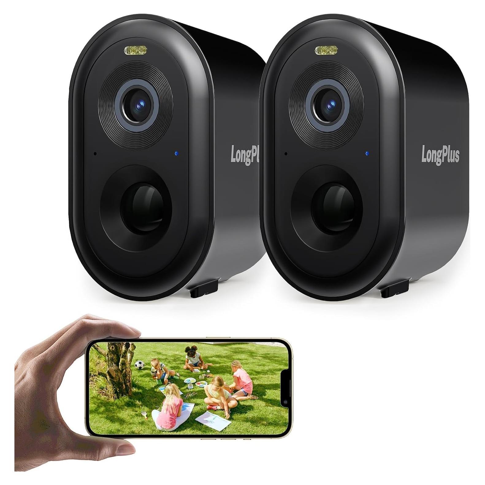 Cámara de Seguridad Inalámbrica LongPlus 2K para Exterior