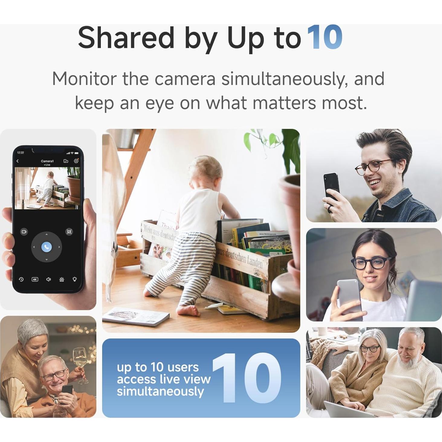 Cámara de Seguridad Inalámbrica Noorio B200-SE 1080P