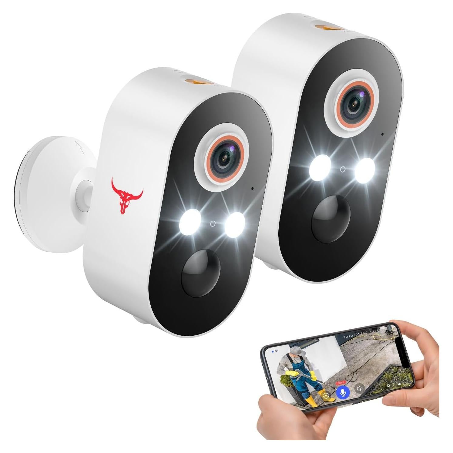 Cámara de Seguridad Inalámbrica 1080p Eken M9 - Paquete de 2