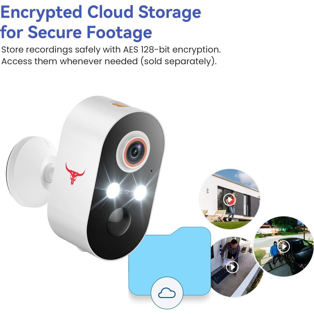 Cámara de Seguridad Inalámbrica 1080p Eken M9 - Paquete de 2