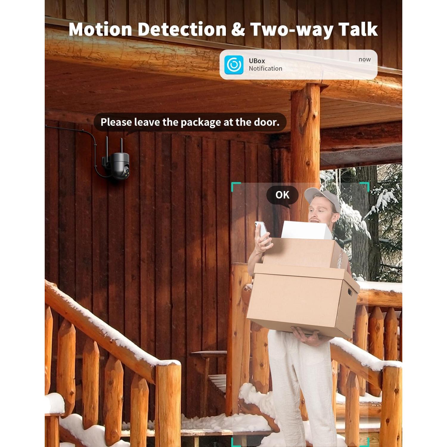 Cámara de Seguridad Celular LIWAN 4G 2K 360° Negra