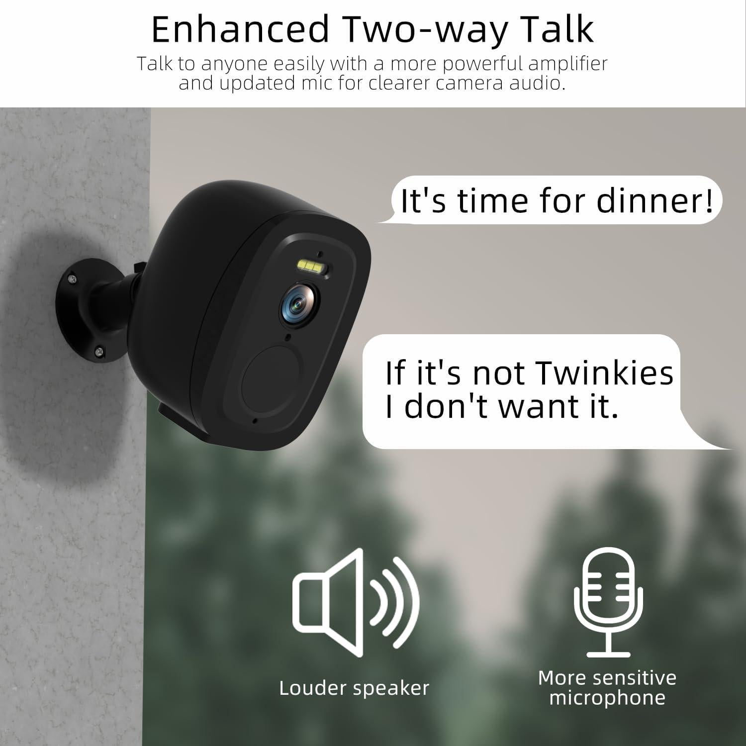 Cámara de Seguridad Inalámbrica RICHCHO 2K Exterior IP66